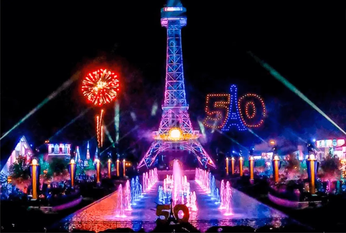 Kings Island drone show for 50th anniversary