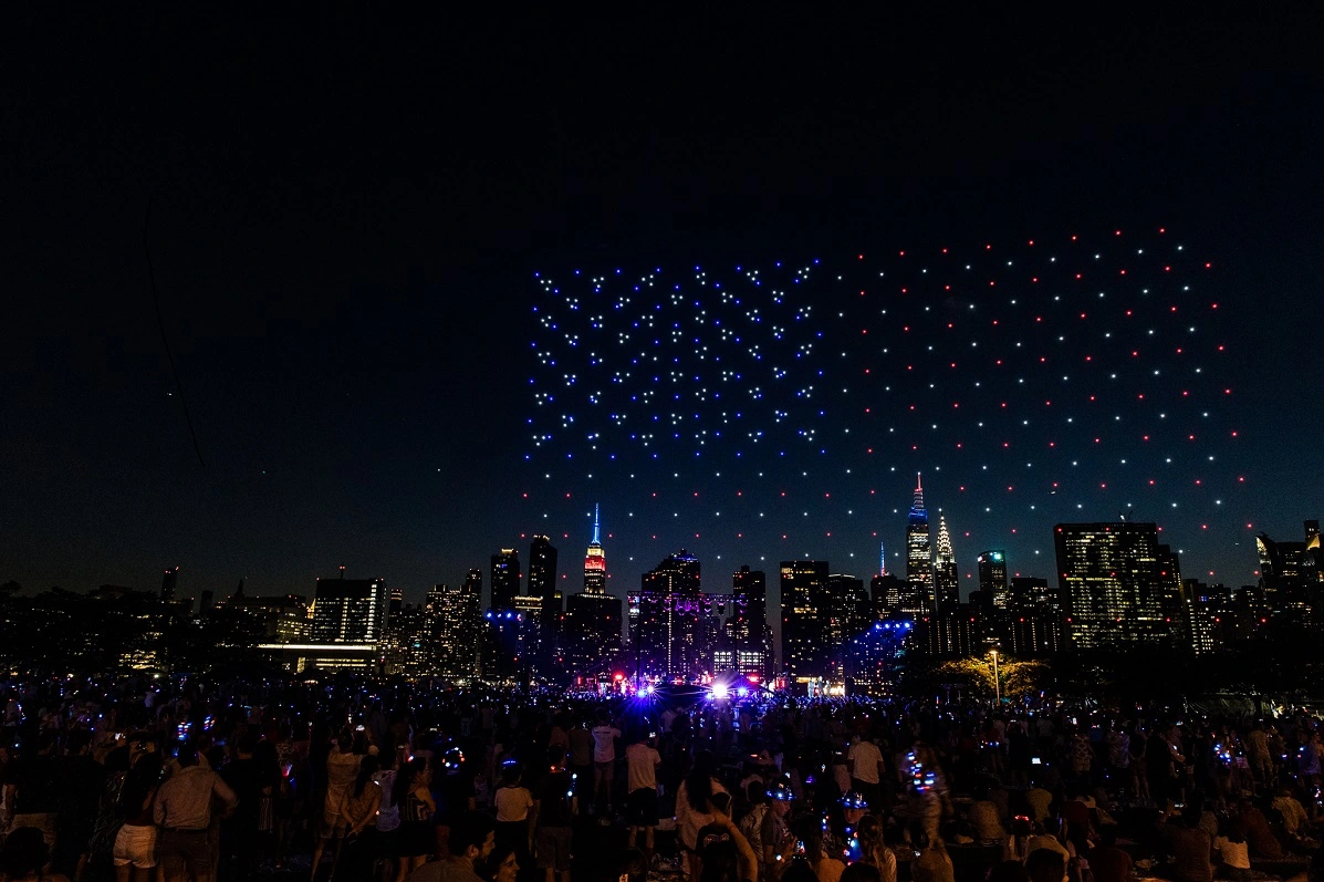 First-Ever New York City Drone Show